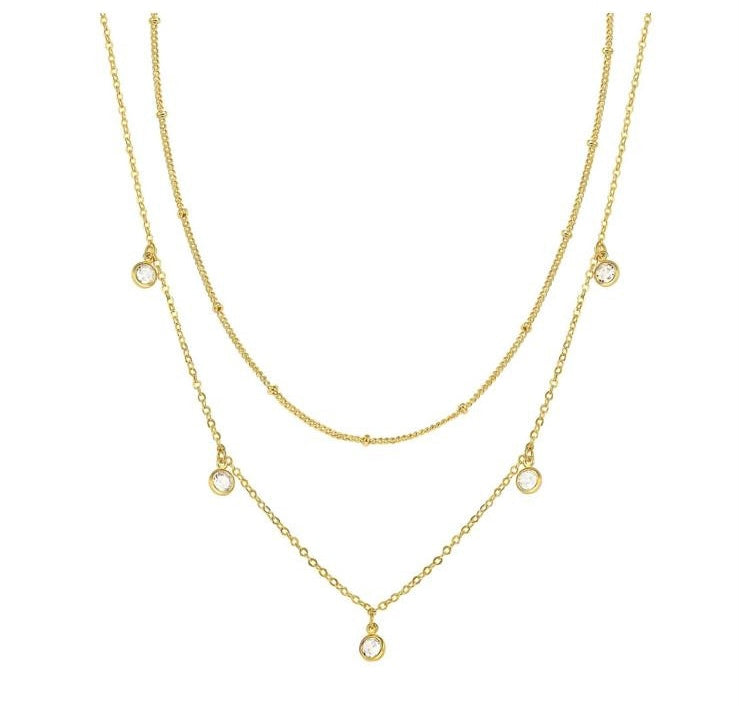 Hals Kette in 18K vergoldet