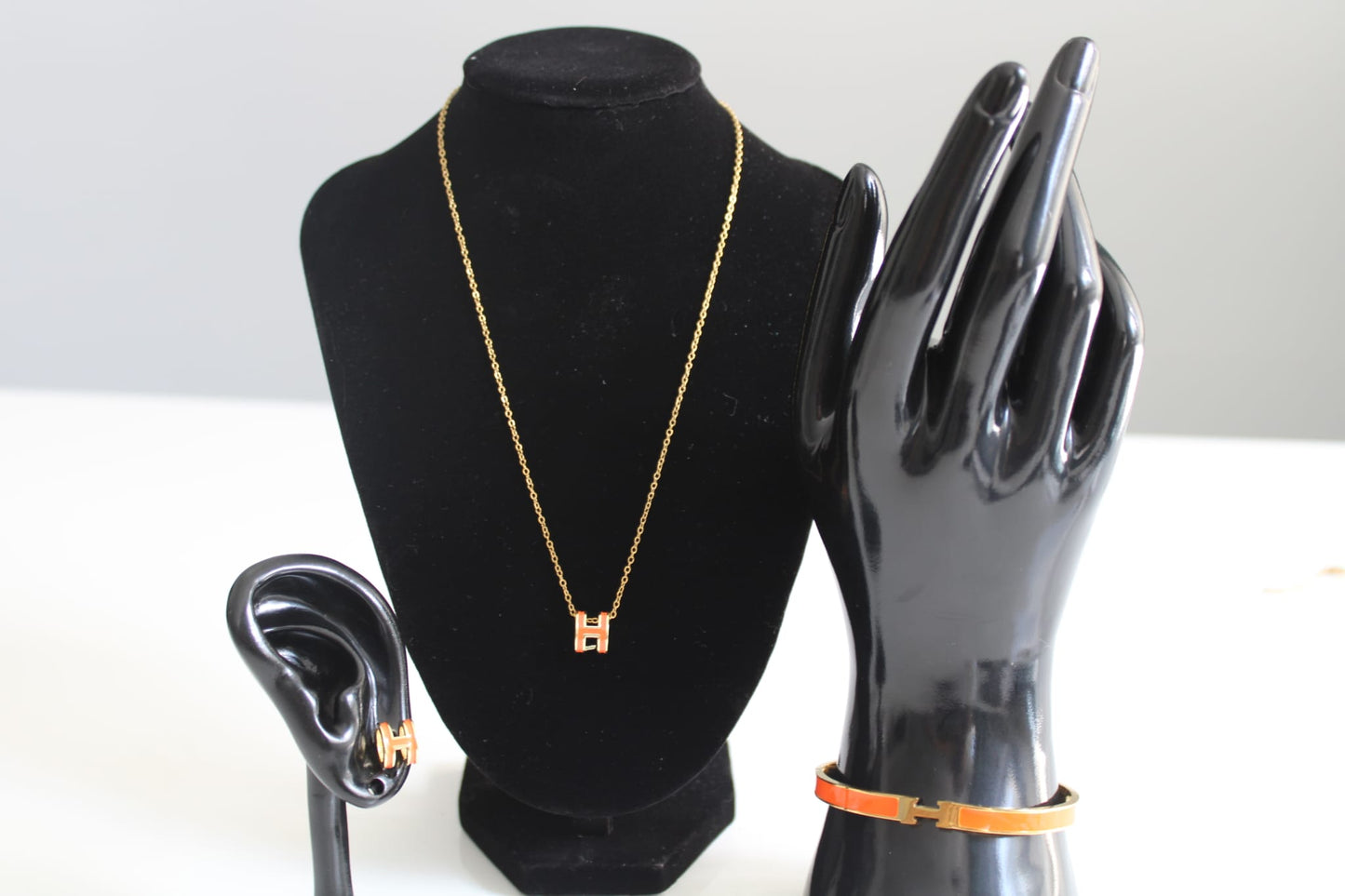 Dreiteiliges set 18K vergoldet
