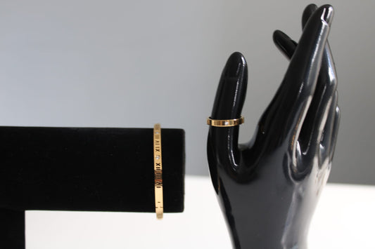 Zweiteiliges set 18K vergoldet