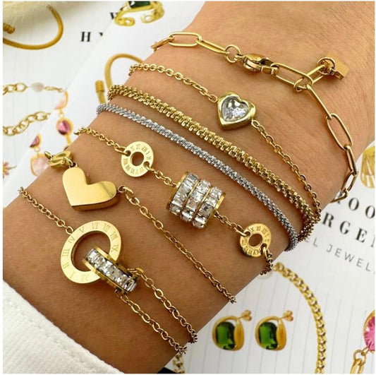 Armband in 18K vergoldet