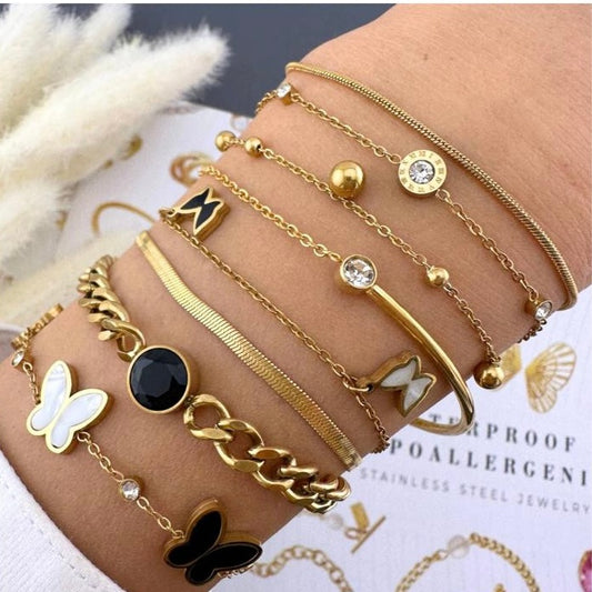 Armband in 18K vergoldet