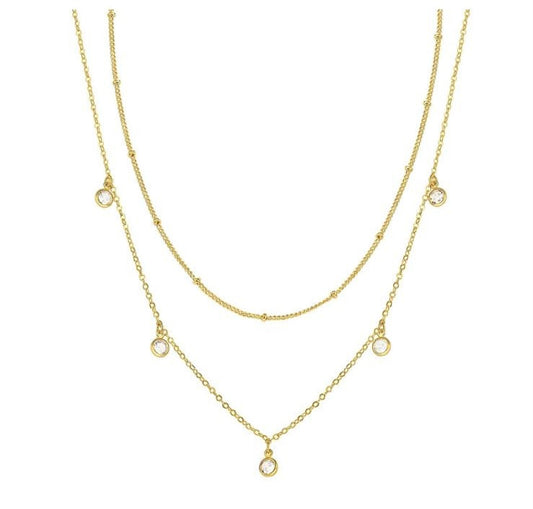Hals Kette in 18K vergoldet
