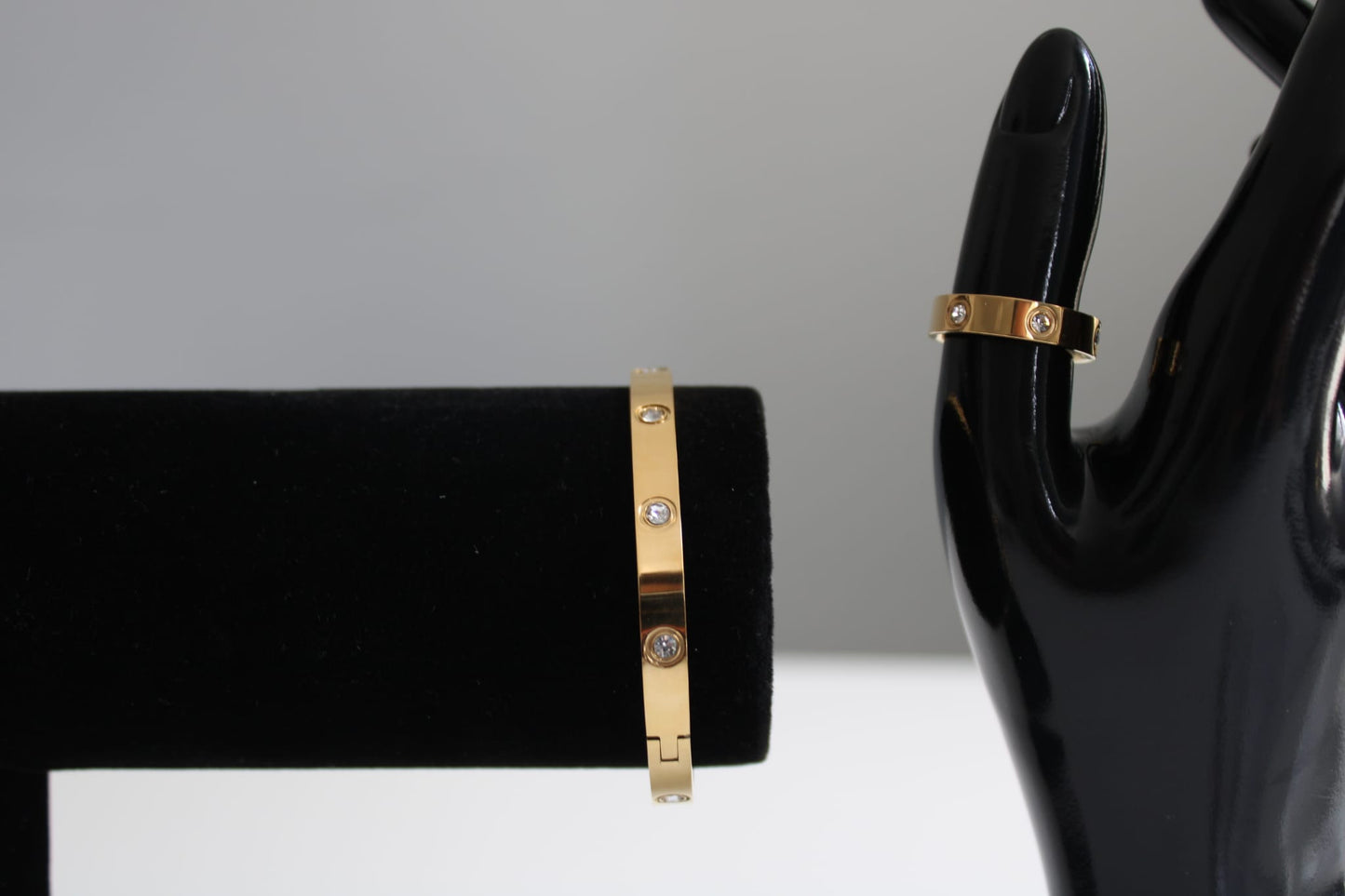 Zweiteiliges set 18K vergoldet