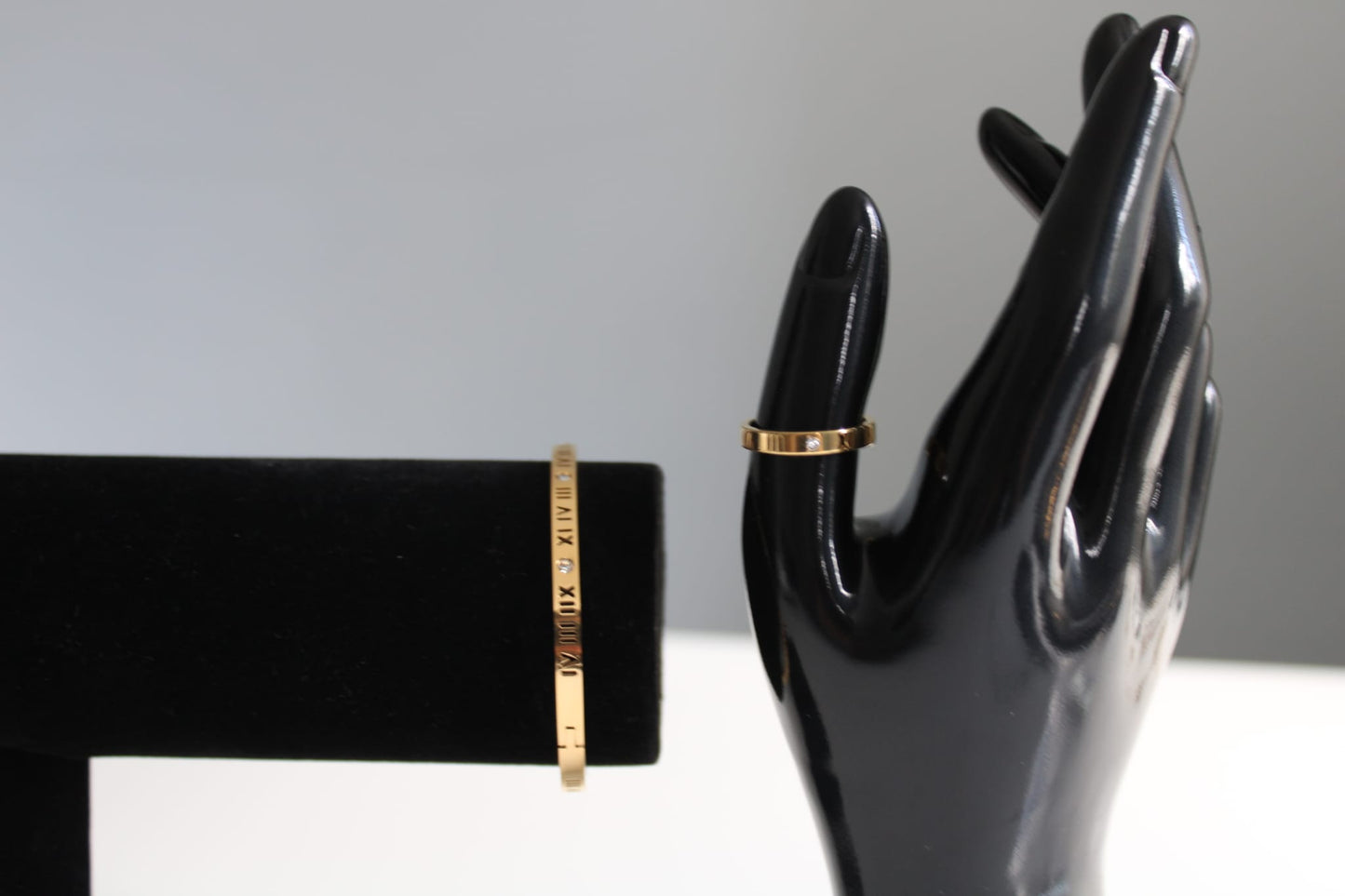 Zweiteiliges set 18K vergoldet