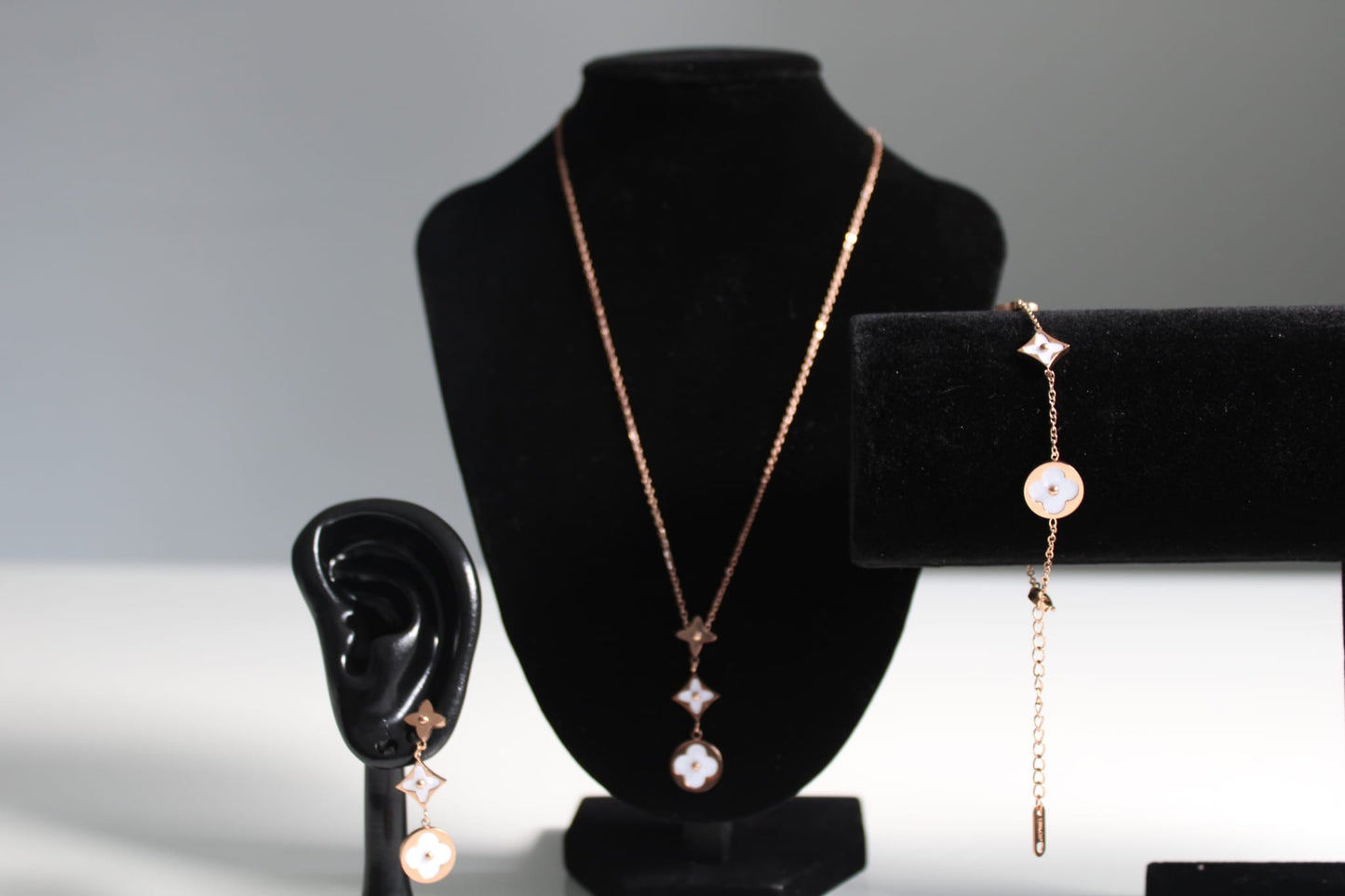 Dreiteiliges set Roségold